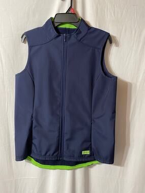 Wrangler The Ultimate Riding Shirt Western Equestrian Navy Vest Medium